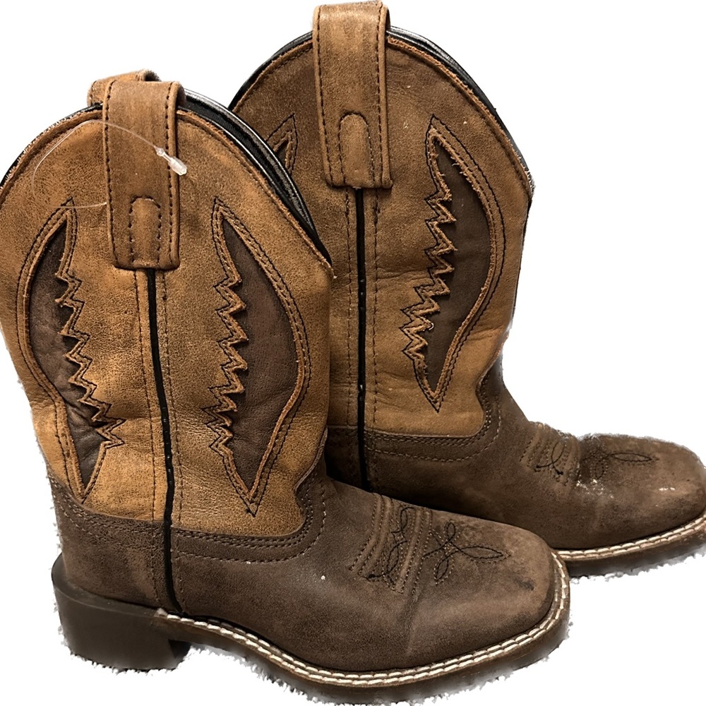 Smoky Mountain youth Distressed Brown Western Boots